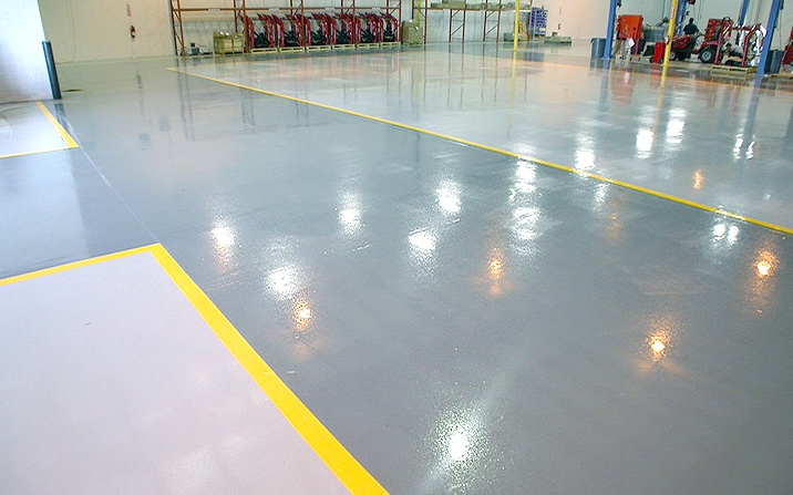 Polymer self-leveling floors